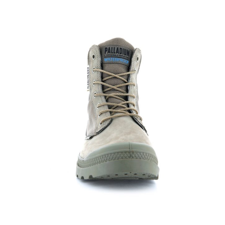 Bottes Palladium Pampa SC WPN U-S Femme Vert Olive | FR USX857P